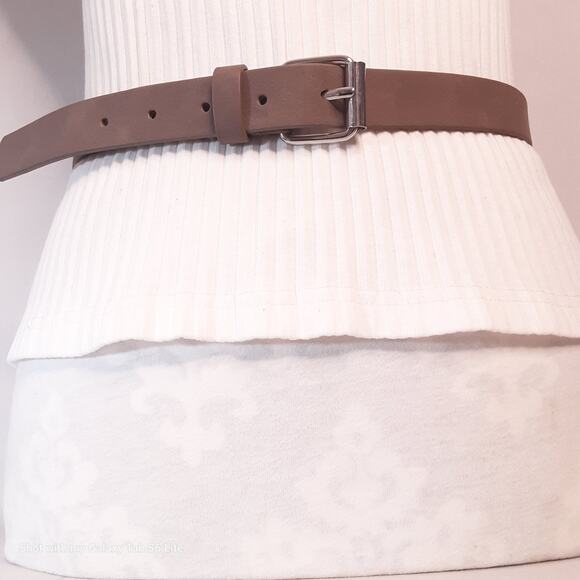 Target Brand Belt Womens Small Waist Taupe Faux Suede Leather - Picture 1 of 14